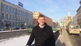 Nathan (28) took a break from Chinese to study Russian