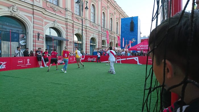 3v3 football in Saint Petersburg Fan Fest