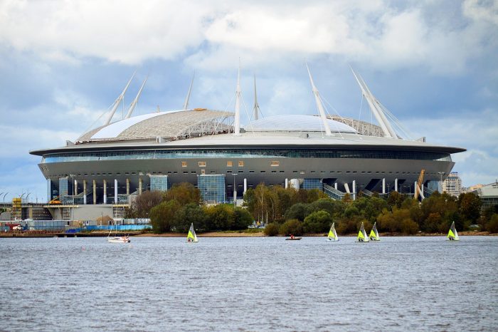 st petersburg stadium sea