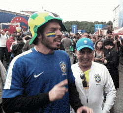 Brazilian fans 2018 World Cup