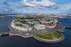 Eastern tip of St Petersburg's Vasiilyevsky Island