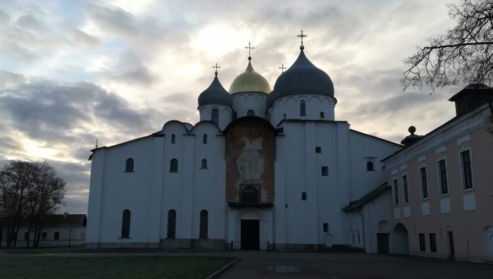 The front of the church