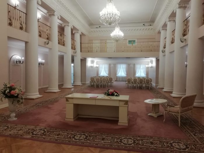 The interior of the Wedding Palace
