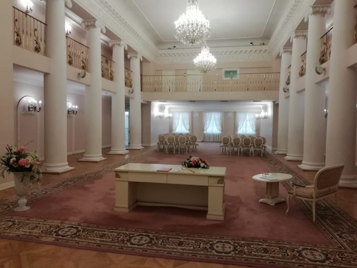 The interior of the Wedding Palace