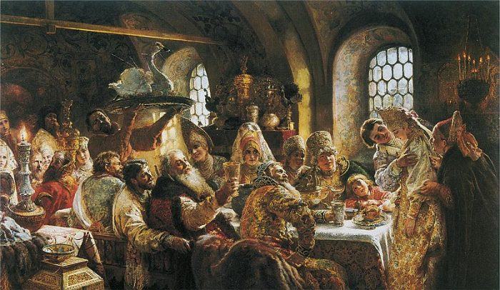 Konstantin Makovskii, 'A Boyar Wedding Feast'