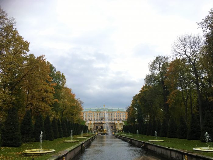 The Sea Channel facing Peterhof Palace